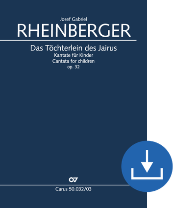 Das Töchterlein des Jairus Kantate für Kinder Klavierauszug digital, PDF-Datei