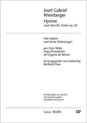 Josef Gabriel Rheinberger Wie Lieblich Sind Deine Wohnungen Noten Chormusik Kaufen