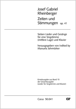 Zeiten und Stimmungen op. 41 Partitur