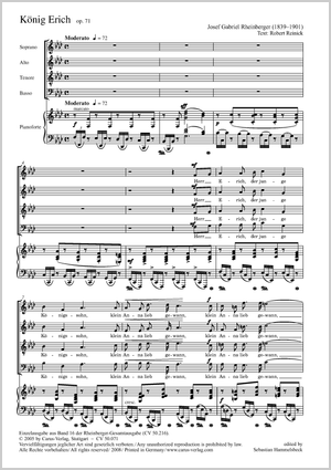 König Erich Ballade Score