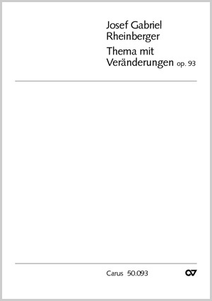 Josef Gabriel Rheinberger: Thema mit Veränderungen für Streichquartett - Noten | Carus-Verlag