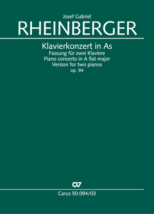 Piano concerto in A flat major Version for two pianos Score