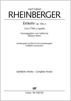 Josef Gabriel Rheinberger: Einkehr - Noten | Carus-Verlag
