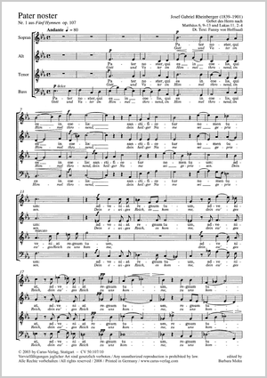 Thumbnail: Josef Gabriel Rheinberger: Pater noster (Gott und Vater)