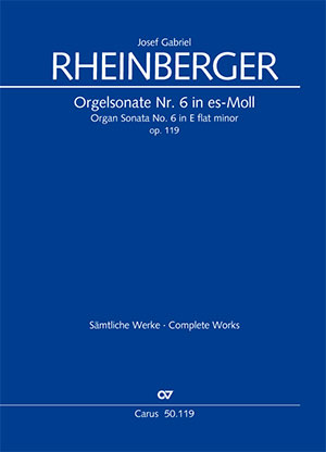 Organ Sonata No. 6 in E flat minor Score