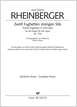 Zwölf Fughetten strengen Stils für die Orgel Score