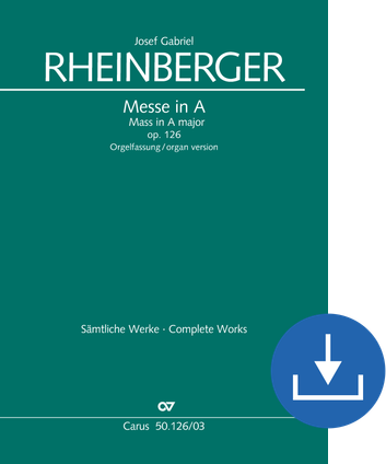 Missa in A "in nativitate Domini" Orgelauszug digital (Download), PDF-Datei