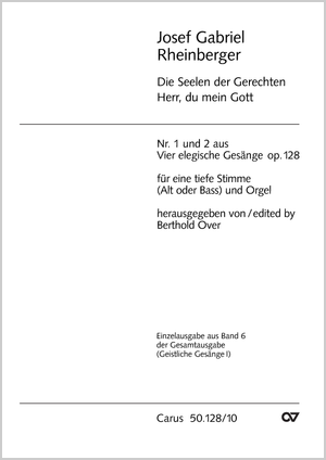 Die Seelen der Gerechten; Herr, du mein Gott Partitur