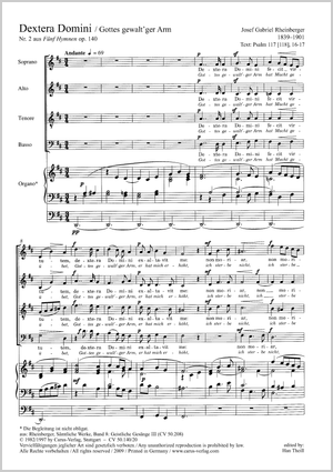 Thumbnail: Josef Gabriel Rheinberger: Dextera Domini (Gottes gewalt'ger Arm)