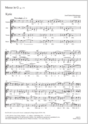 Thumbnail: Josef Gabriel Rheinberger: Mass in G major
