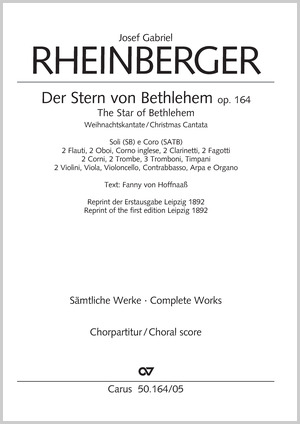 Josef Gabriel Rheinberger: Der Stern von Bethlehem - Noten | Carus-Verlag