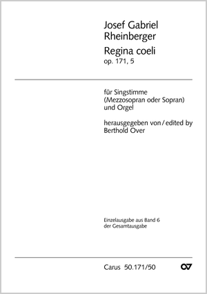Josef Gabriel Rheinberger: Regina coeli - Noten | Carus-Verlag