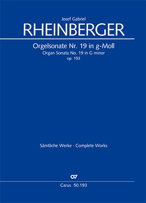Organ Sonata No. 19 in G minor Score