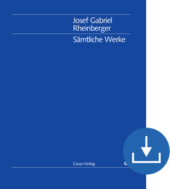 Thumbnail: Josef Gabriel Rheinberger: Kleinere Orgelwerke ohne Opuszahl in Auswahl (Supplementband 3 der Rheinberger-Gesamtausgabe)