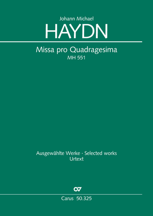 Johann Michael Haydn: Missa pro Quadragesima - Noten | Carus-Verlag