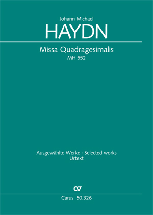 Johann Michael Haydn: Missa Quadragesimalis - Sheet music | Carus-Verlag