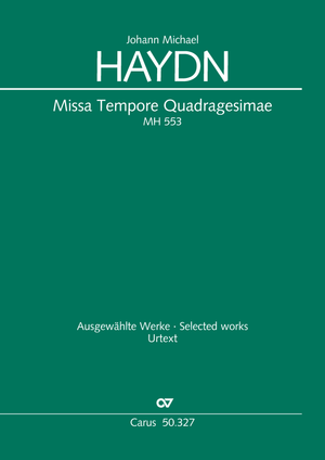 Johann Michael Haydn: Missa Tempore Quadragesimae - Noten | Carus-Verlag
