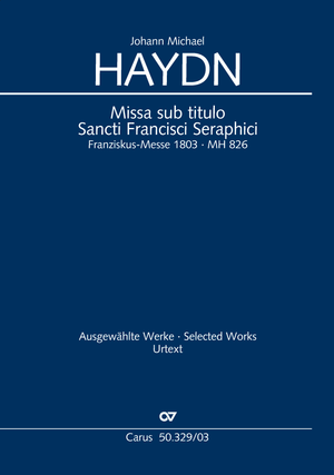 Missa sub titulo Sancti Francisci Seraphici (Franziskus-Messe) Vocal score