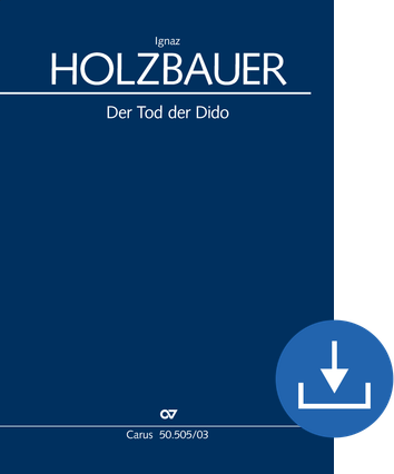 Der Tod der Dido (The Death of Dido) Singspiel in one act (Musik der Mannheimer Hofkapelle, Vol. 3) Vocal score digital (download), pdf file