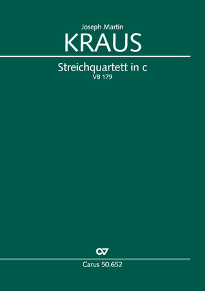 Streichquartett in c Partition, avec quatre parties, Première édition