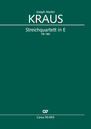 Joseph Martin Kraus: Streichquartett in E - Noten | Carus-Verlag