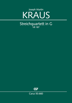 Streichquartett in G Score, with instrumental parts