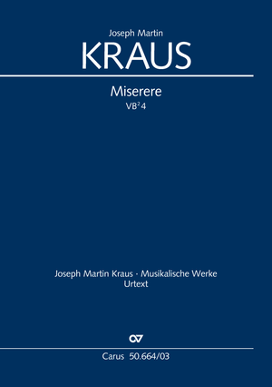 Joseph Martin Kraus: Miserere - Sheet music | Carus-Verlag