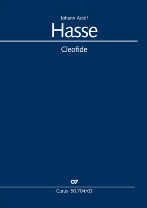Cleofide Opera seria (Fassung der Uraufführung) Klavierauszug