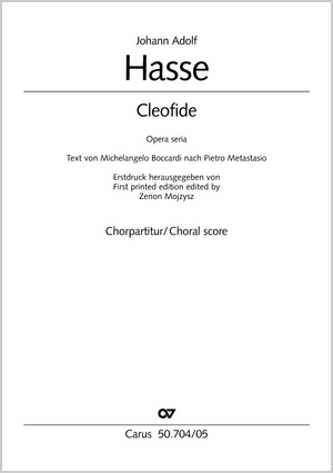 Johann Adolf Hasse: Cleofide - Partition | Carus-Verlag