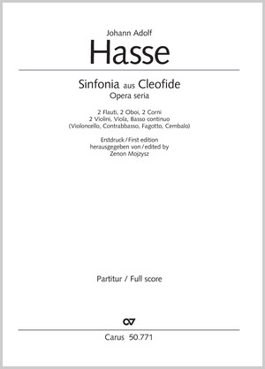 Thumbnail: Johann Adolf Hasse: Sinfonia 1.–3.
