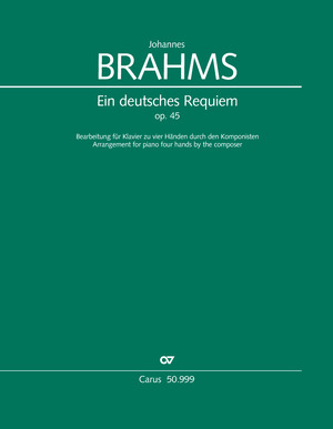 Johannes Brahms: German Requiem - Sheet music | Carus-Verlag