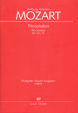 Wolfgang Amadeus Mozart: Triosonaten KV 10-15 - Noten | Carus-Verlag