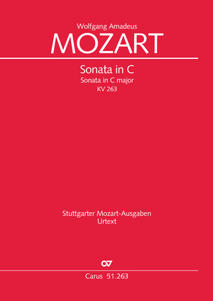 Wolfgang Amadeus Mozart: Sonate in C - Noten | Carus-Verlag