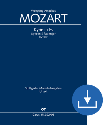 Kyrie in Es Fragment, ergänzt von Maximilian Stadler Klavierauszug digital, PDF-Datei