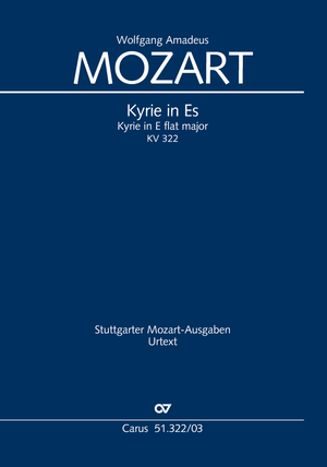Kyrie in E flat Major Fragment, completed by Maximilian Stadler Vocal score