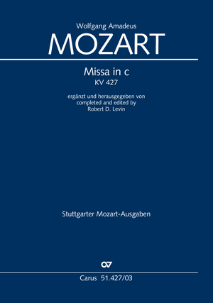 Missa in c (Levin-Fassung) Ergänzt und herausgegeben von Robert D. Levin Klavierauszug