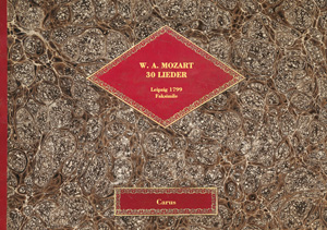 Wolfgang Amadeus Mozart: 30 Lieder - Bücher | Carus-Verlag