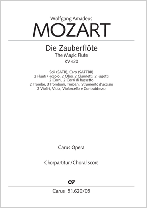 Wolfgang Amadeus Mozart: The Magic Flute - Sheet music | Carus-Verlag