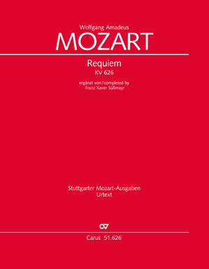 Wolfgang Amadeus Mozart: Requiem (version Süßmayr) - Partition | Carus-Verlag