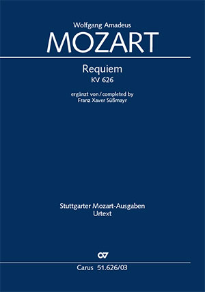 Wolfgang Amadeus Mozart: Requiem (Süßmayr-Fassung) - Noten | Carus-Verlag