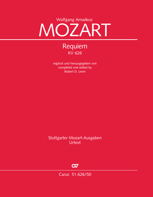 Wolfgang Amadeus Mozart: Requiem (Levin-Fassung) - Noten | Carus-Verlag