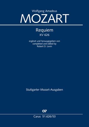 Requiem (Levin-Fassung) ergänzt von Robert D. Levin Klavierauszug, Vorwort auf Dt. und Engl.