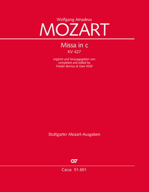 Thumbnail: Wolfgang Amadeus Mozart / Uwe Wolf (arr.) / Frieder Bernius (arr.): Missa in c (Bernius/Wolf version)