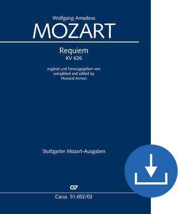 Requiem (Arman version) Completed and edited by Howard Arman Vocal score digital (download), pdf file