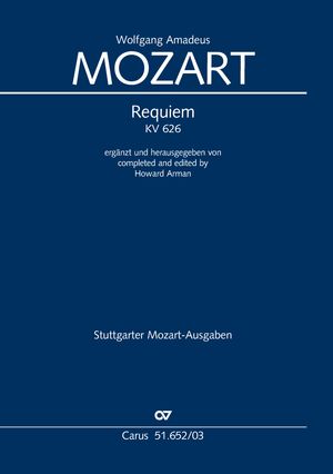 Requiem (Arman-Fassung) Ergänzt und herausgegeben von Howard Arman Klavierauszug