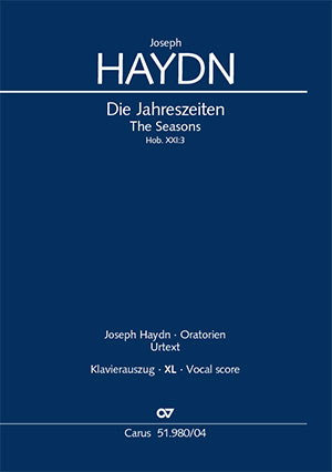 Die Jahreszeiten Réduction piano-chant, XL grand format