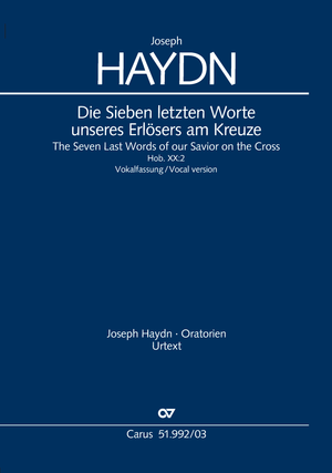 Die Sieben letzten Worte unseres Erlösers am Kreuze (version vocale) Réduction piano-chant