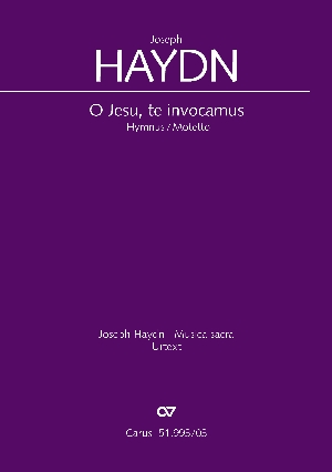 O Jesu, te invocamus Vocal score