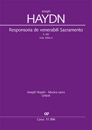 Joseph Haydn: Responsoria de venerabili Sacramento - Noten | Carus-Verlag