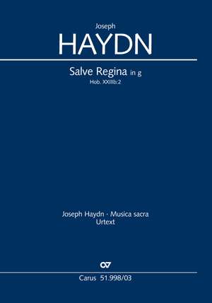 Salve Regina in g Vocal score